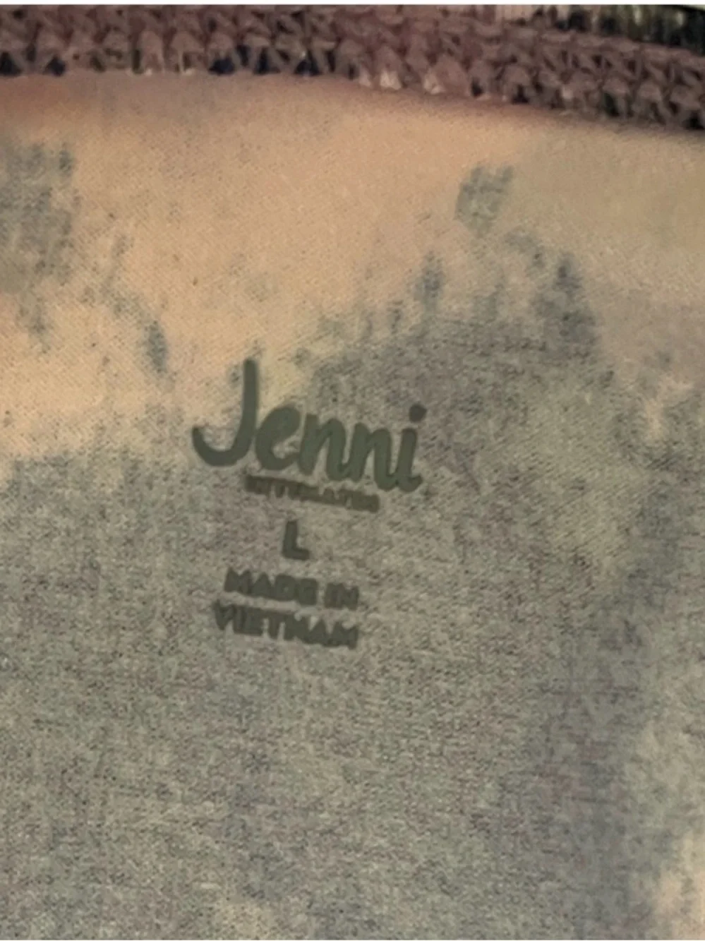 Jenni Women's Square-Neck Bralette, Multicolor Tie Dye, Large AMX